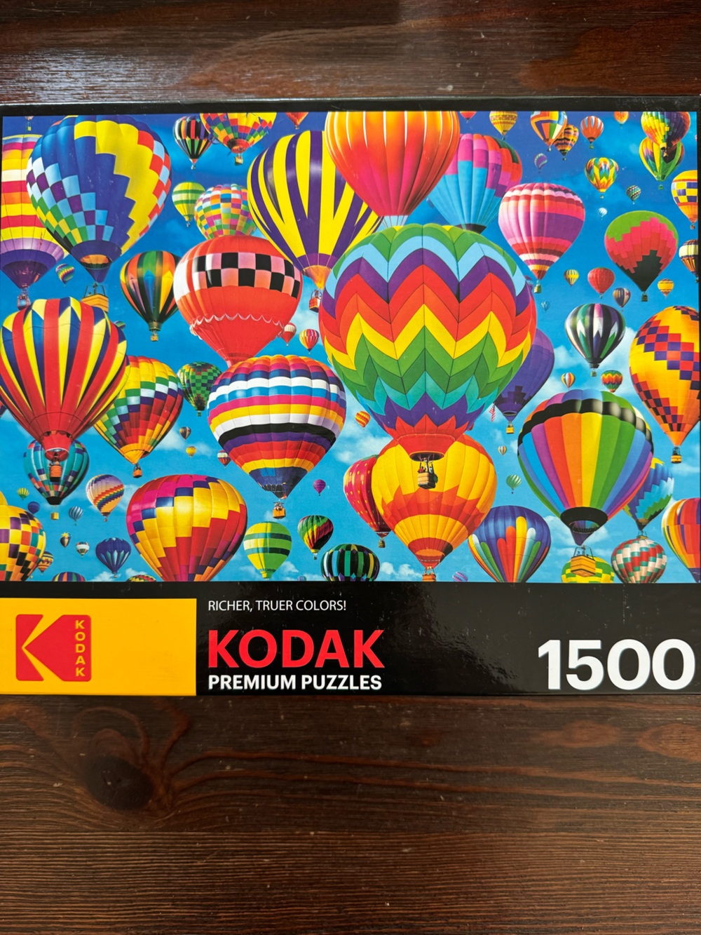 Kodak “Balloons in Flight” 1500 piece puzzle - complete Hot air bright colors